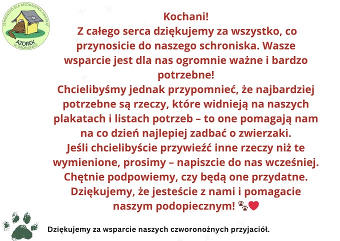 Zbiórka dla Azorka